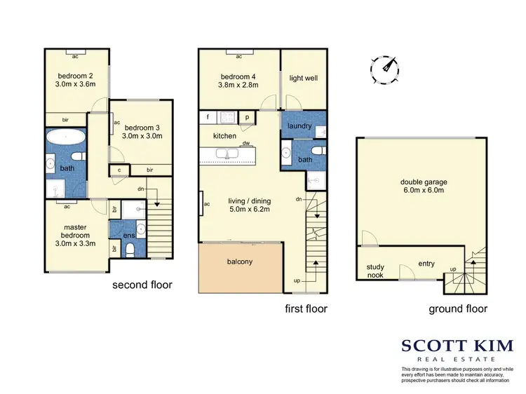 Floorplan of Homely townhouse listing, 17/5 Hay Street, Box Hill South VIC 3128