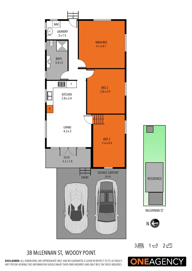 Floorplan of Homely house listing, 38 Mclennan Street, Woody Point QLD 4019