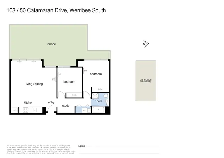 Floorplan of Homely townhouse listing, 103/50 Catamaran Drive, Werribee South VIC 3030