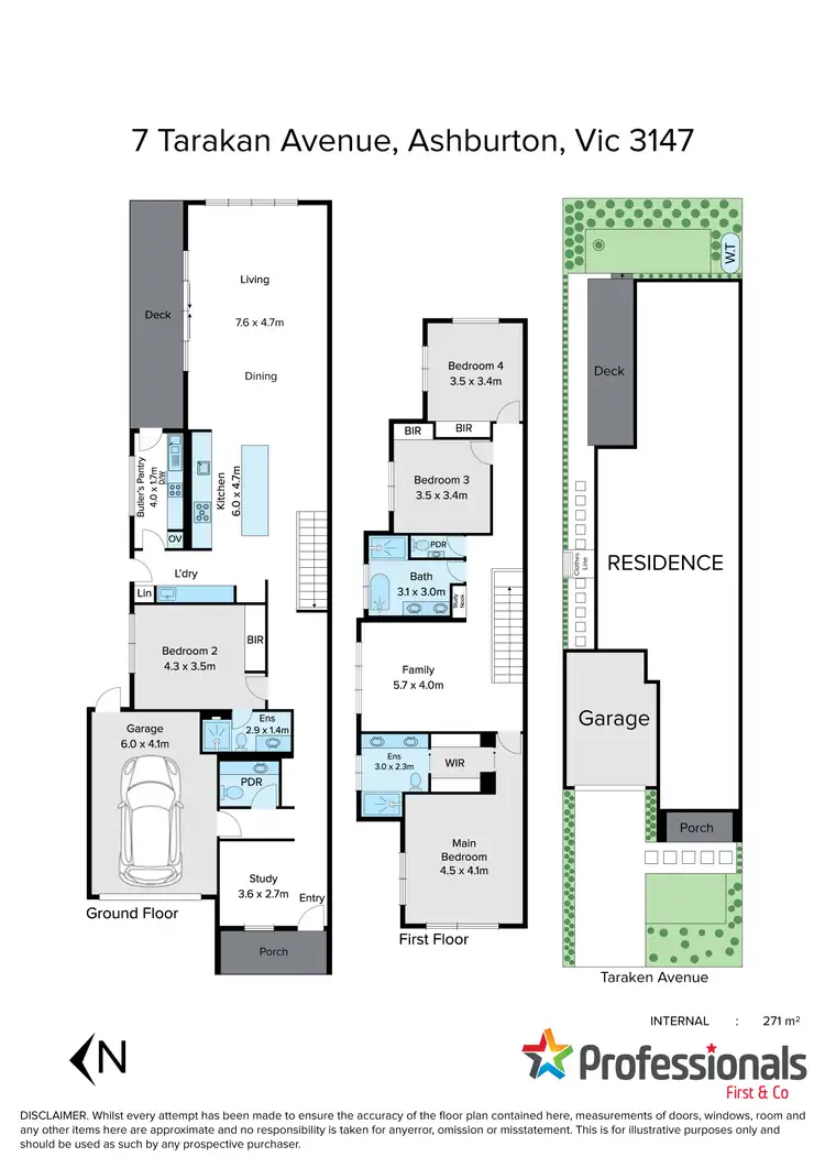 Floorplan of Homely townhouse listing, 7 Tarakan Avenue, Ashburton VIC 3147