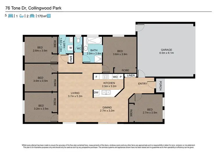 Floorplan of Homely house listing, 76 Tone Drive, Collingwood Park QLD 4301