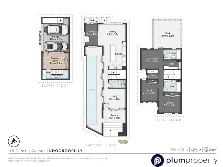 Floorplan of Homely house listing, 15 Central Avenue, Indooroopilly QLD 4068