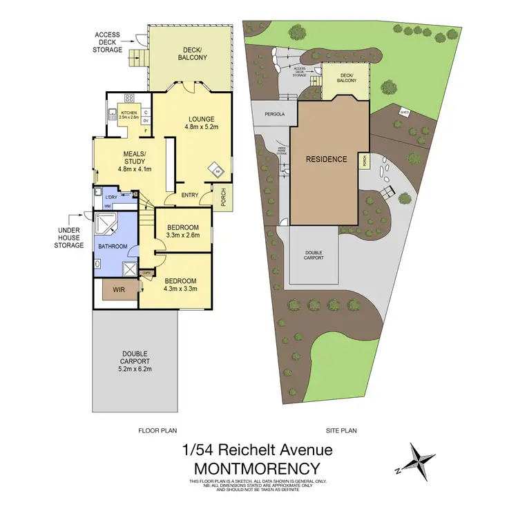 Floorplan of Homely house listing, 1/54 Reichelt Avenue, Montmorency VIC 3094