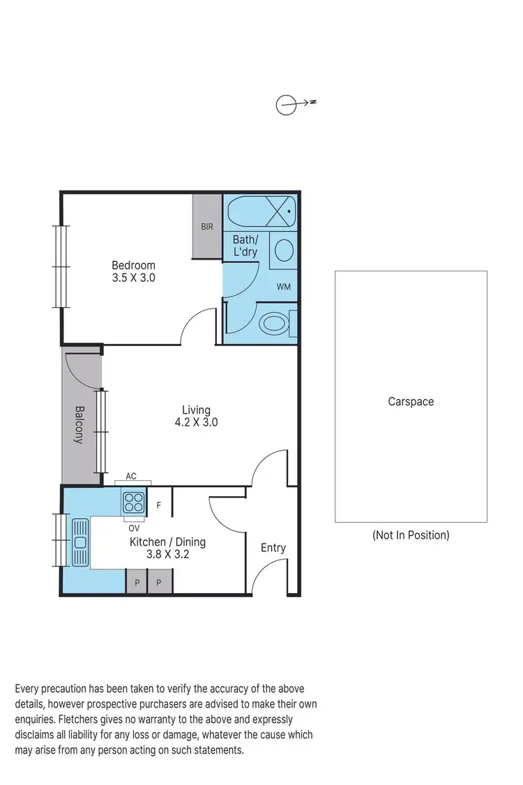 Floorplan of Homely apartment listing, 9/49-51 Ulupna Road, Ormond VIC 3204