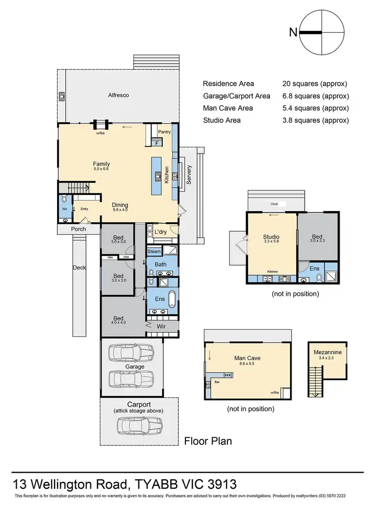 Floorplan of Homely rural property listing, 13 Wellington Road, Tyabb VIC 3913