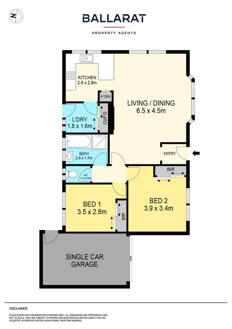 Floorplan of Homely unit listing, 1/30 Burnbank Street, Lake Wendouree VIC 3350