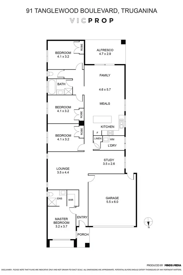 Floorplan of Homely house listing, 91 Tanglewood Boulevard, Truganina VIC 3029