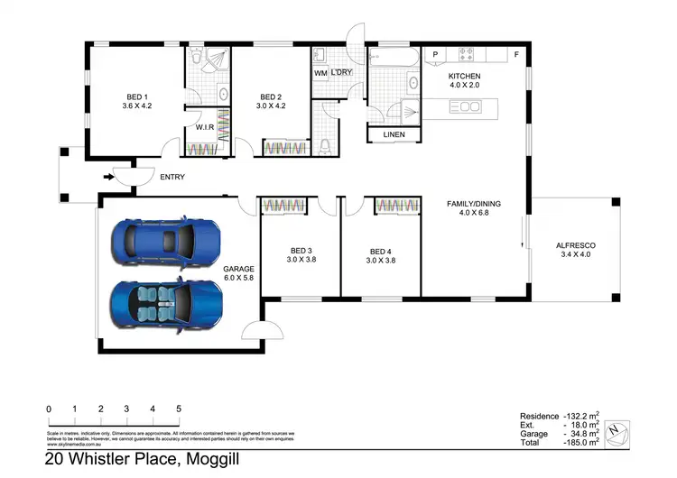 Floorplan of Homely house listing, 20 Whistler Place, Moggill QLD 4070