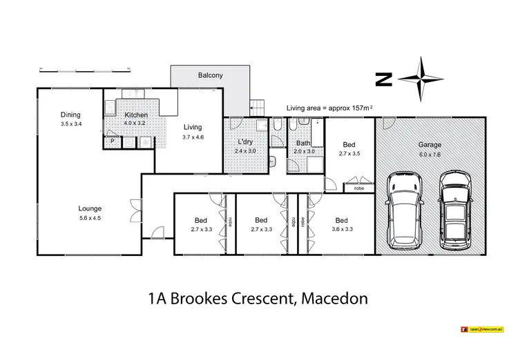 Floorplan of Homely house listing, 1A Brookes Crescent, Macedon VIC 3440