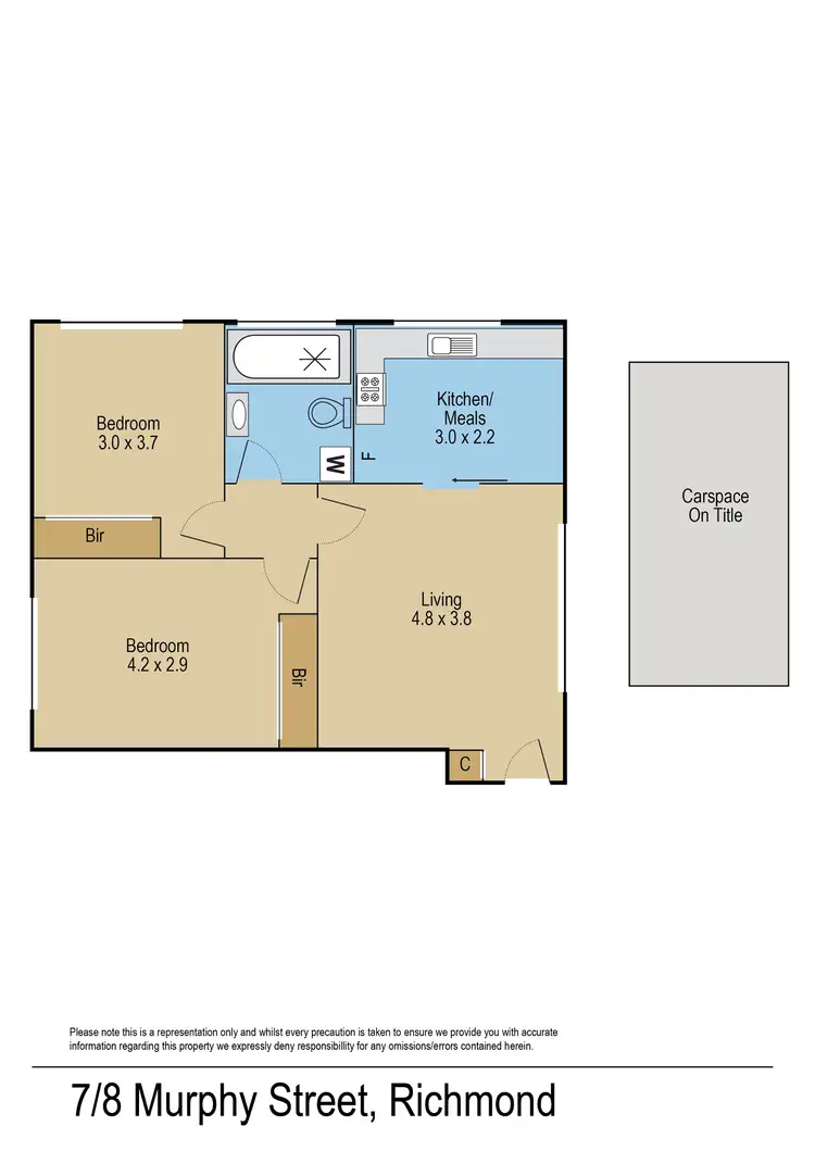 Floorplan of Homely apartment listing, 7/8 Murphy Street, Richmond VIC 3121