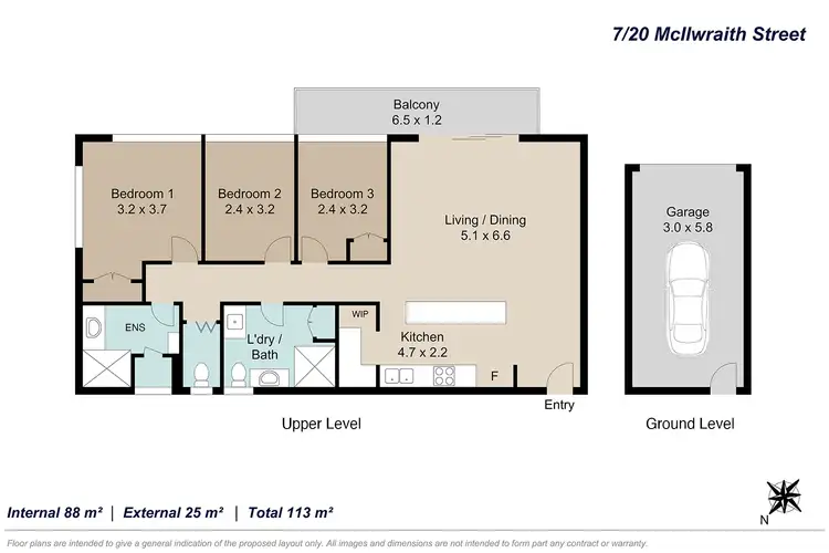 Floorplan of Homely unit listing, 7/20 Mcilwraith Street, Auchenflower QLD 4066