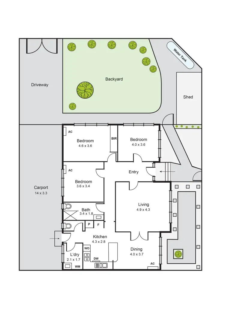 Floorplan of Homely house listing, 1/3 Shafton Street, Huntingdale VIC 3166