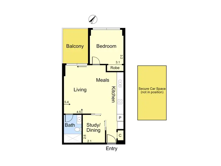 Floorplan of Homely apartment listing, 19/18-22 Stanley Street, Collingwood VIC 3066