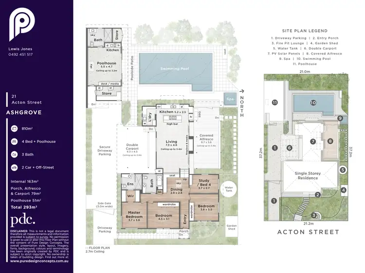 Floorplan of Homely house listing, 21 Acton Street, Ashgrove QLD 4060