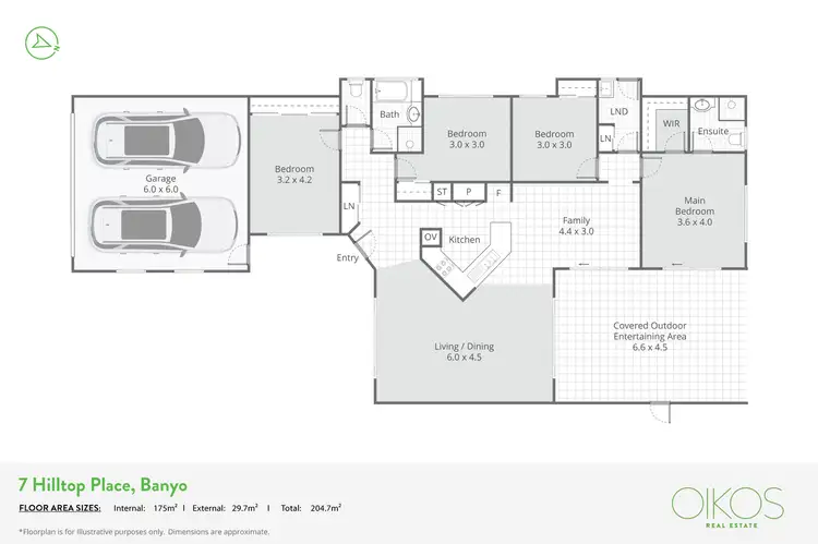Floorplan of Homely house listing, 7 Hilltop Place, Banyo QLD 4014