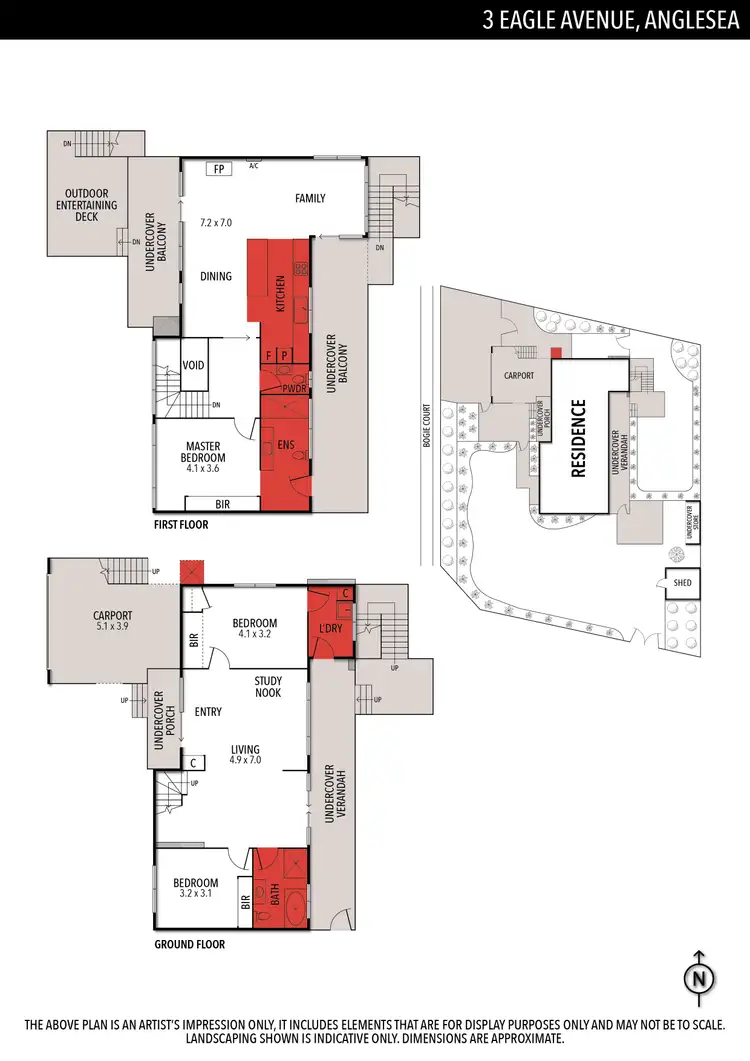 Floorplan of Homely house listing, 3 Eagle Avenue, Anglesea VIC 3230