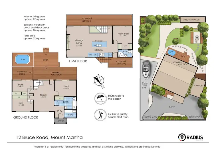 Floorplan of Homely house listing, 12 Bruce Road, Safety Beach VIC 3936