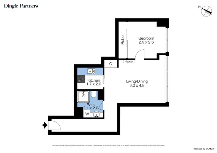 Floorplan of Homely unit listing, 11/88 Franklin Street, Melbourne VIC 3000