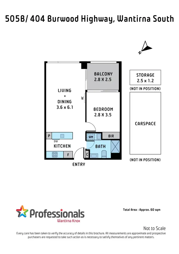 Floorplan of Homely apartment listing, 505B/404 Burwood Highway, Wantirna South VIC 3152