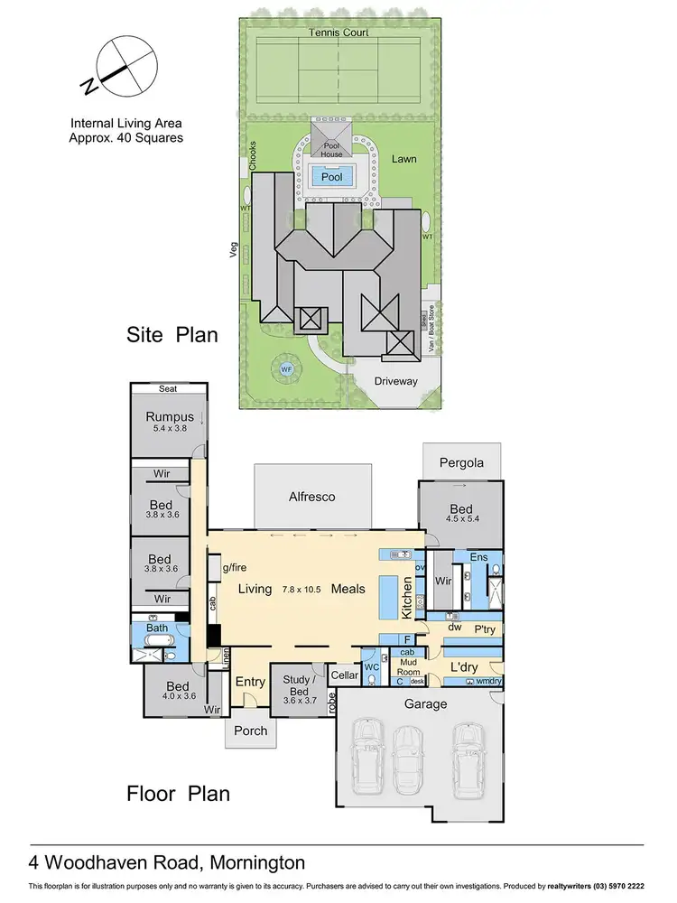 Floorplan of Homely house listing, 4 Woodhaven Road, Mornington VIC 3931