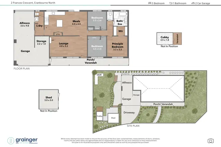 Floorplan of Homely house listing, 147 Courtenay  Avenue, Cranbourne North VIC 3977
