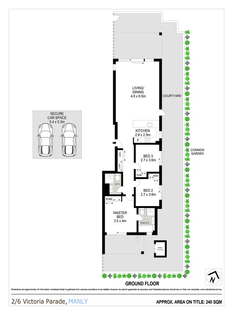 Floorplan of Homely apartment listing, 2/6 Victoria Parade, Manly NSW 2095