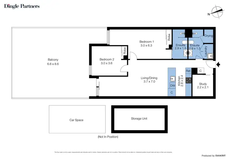 Floorplan of Homely apartment listing, 132/75 Graham Road, Highett VIC 3190