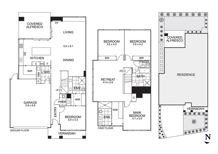 Floorplan of Homely townhouse listing, 19A Edith Street, Mordialloc VIC 3195