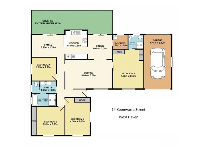 Floorplan of Homely house listing, 14 Koonwarra Street, West Haven NSW 2443