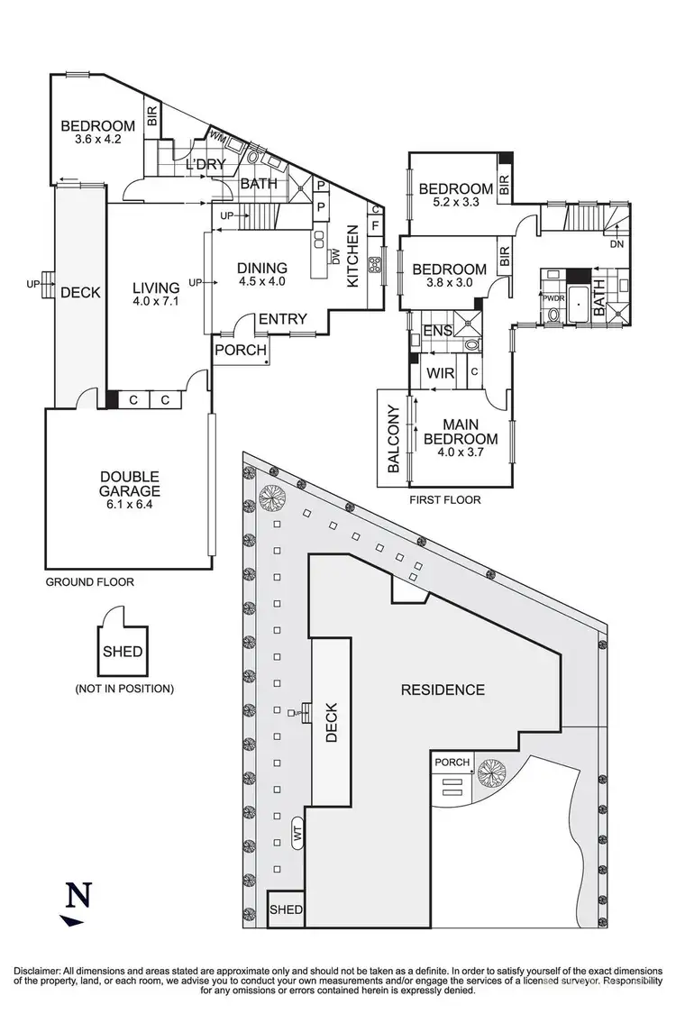 Floorplan of Homely townhouse listing, 2/38 Cantala Drive, Doncaster VIC 3108