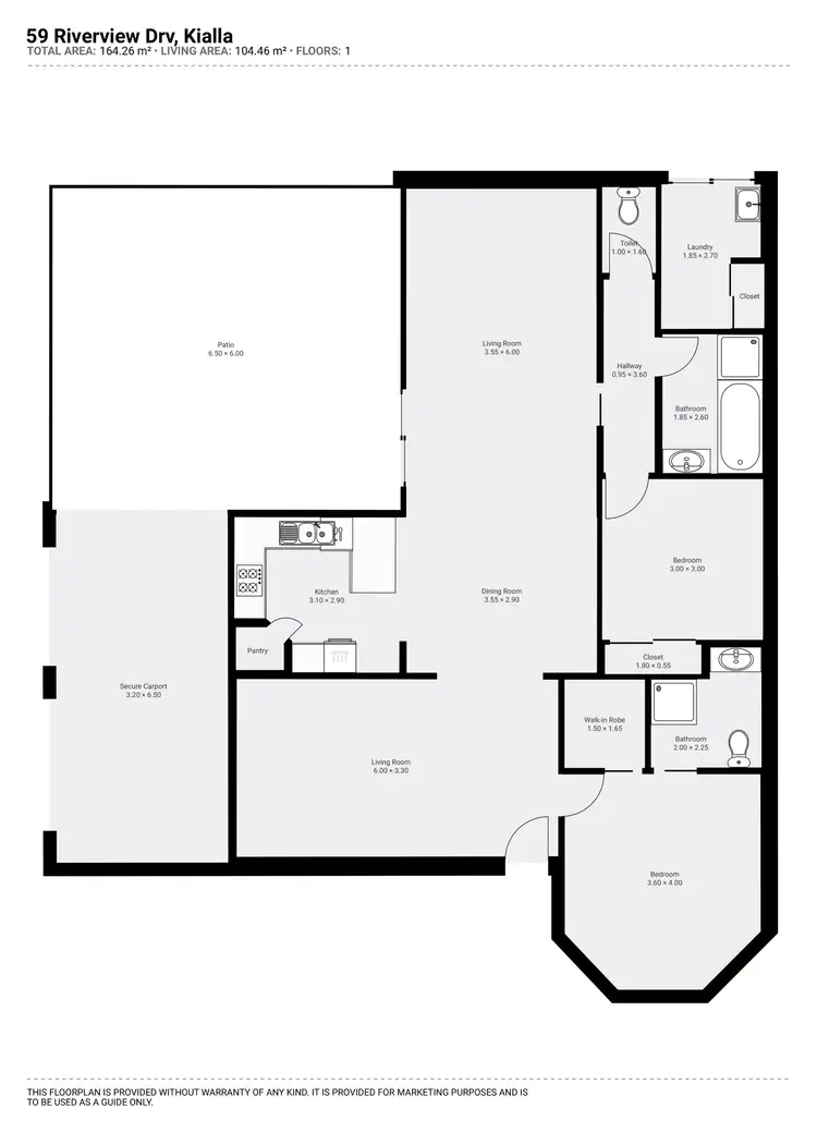 Floorplan of Homely house listing, 59 Riverview Drive, Kialla VIC 3631