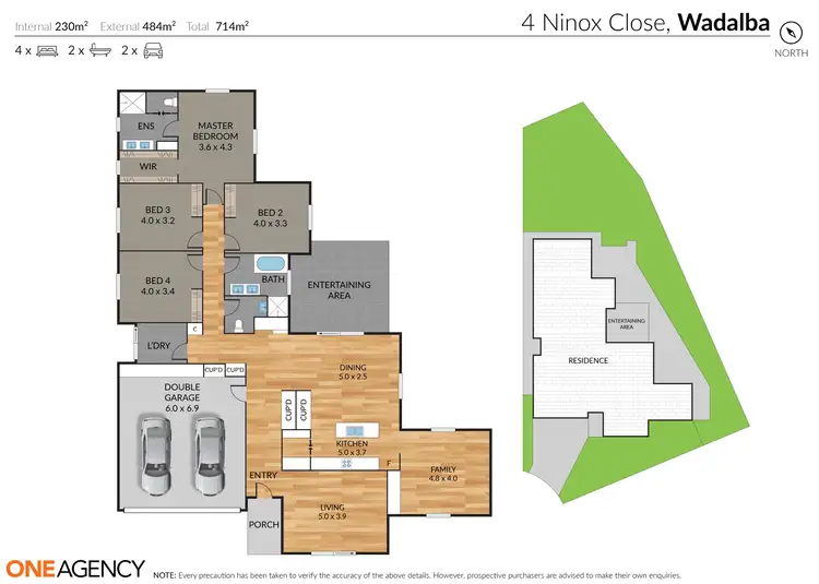 Floorplan of Homely house listing, 4 Ninox Close, Wadalba NSW 2259