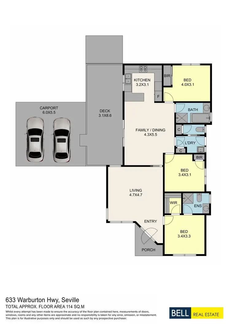Floorplan of Homely house listing, 633 Warburton Highway, Seville VIC 3139