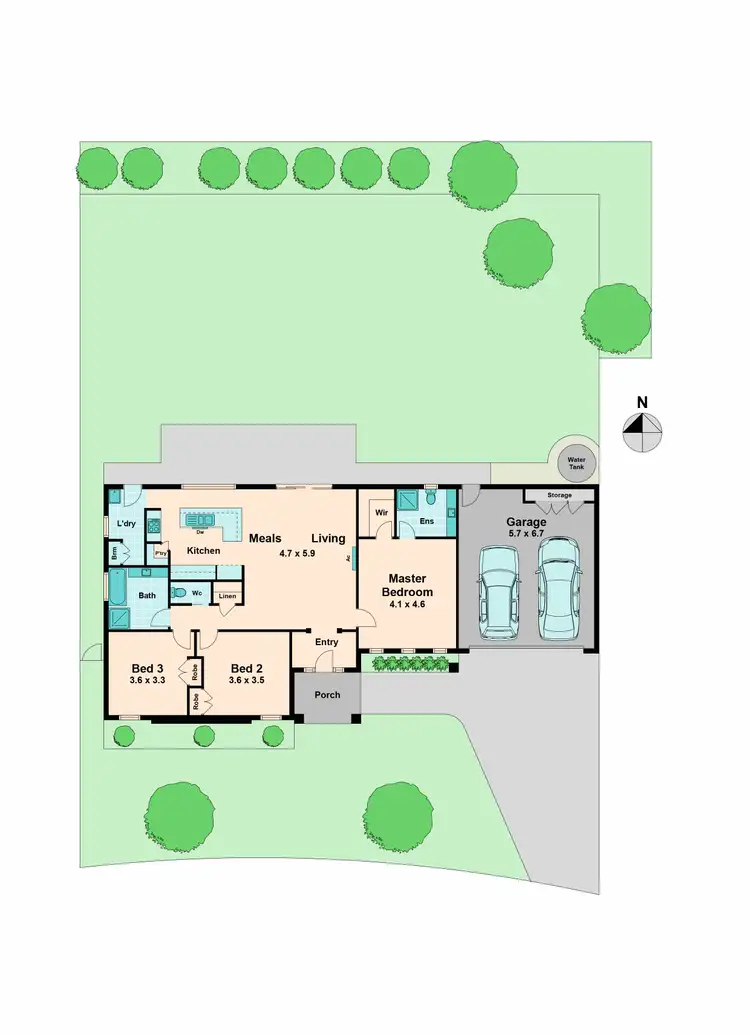 Floorplan of Homely house listing, 2/87 Rail Street, Wandong VIC 3758