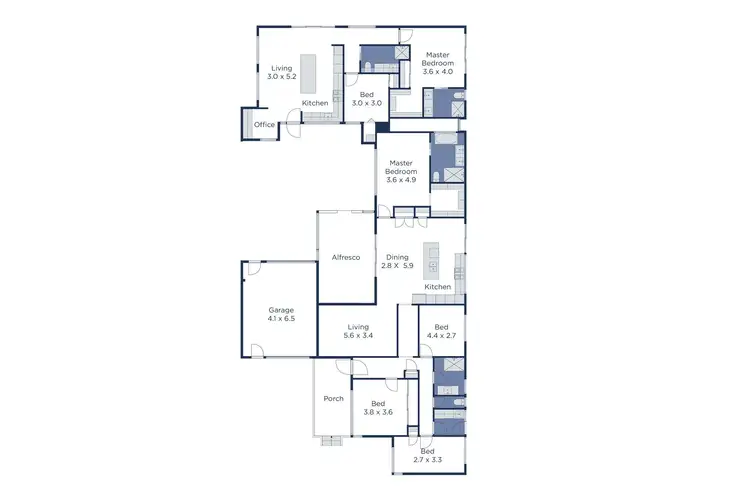 Floorplan of Homely house listing, 5 Lilac Street, Bayswater VIC 3153