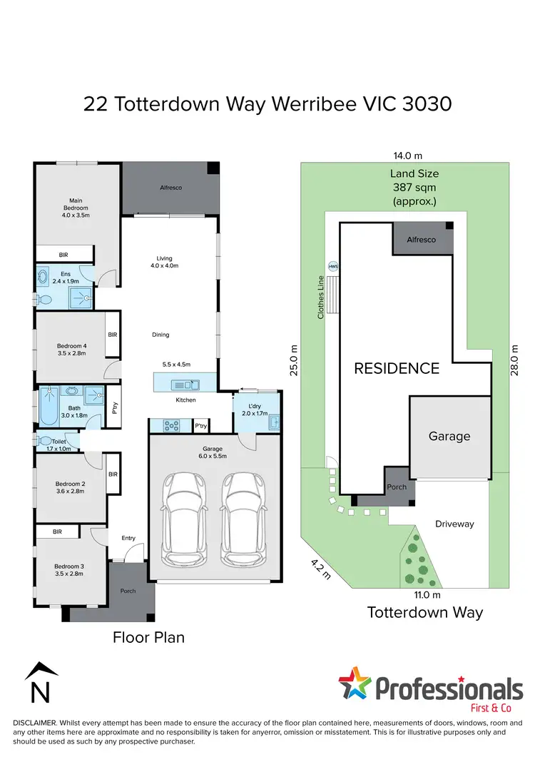 Floorplan of Homely house listing, 22 Totterdown Way, Werribee VIC 3030