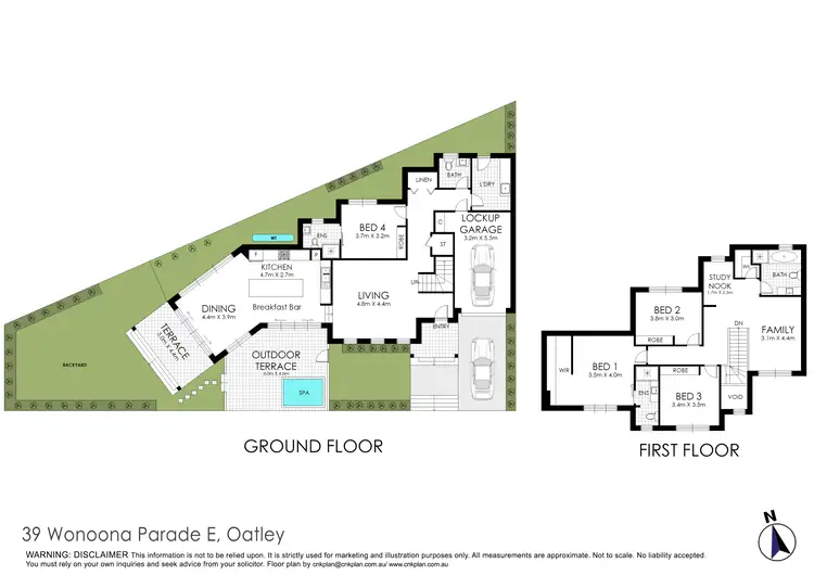 Floorplan of Homely semi-detached listing, 39 Wonoona Parade East, Oatley NSW 2223
