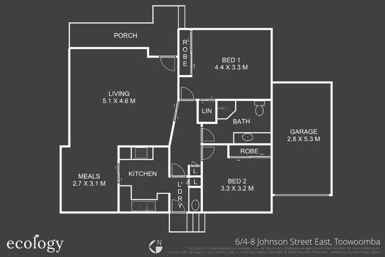 Floorplan of Homely unit listing, 6/4-8 Johnson Street, East Toowoomba QLD 4350