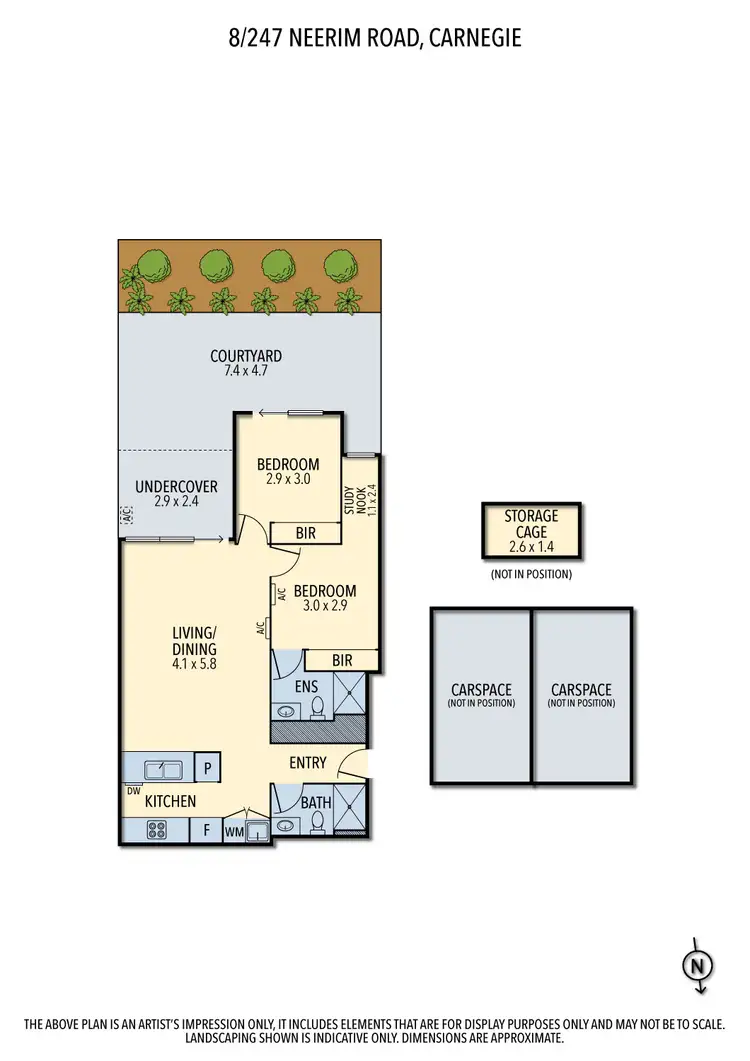 Floorplan of Homely apartment listing, 8/247 Neerim Road, Carnegie VIC 3163