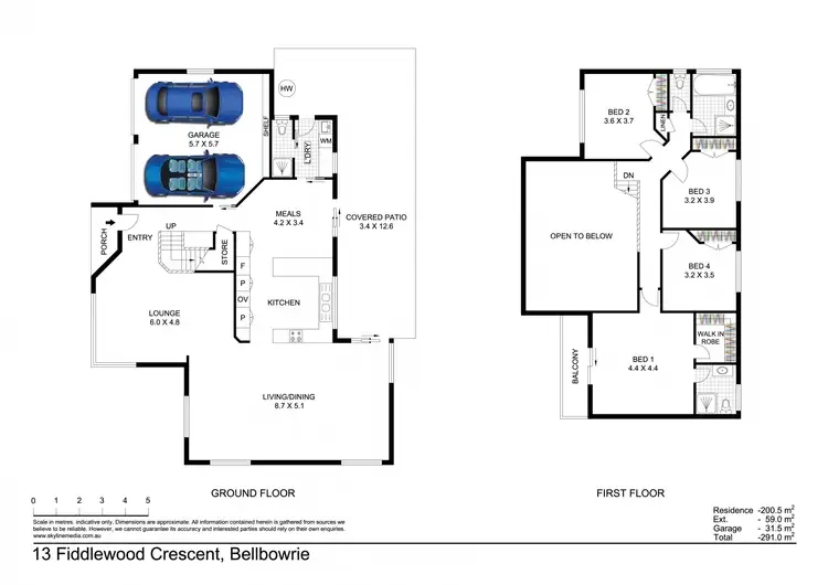 Floorplan of Homely house listing, 13 Fiddlewood Crescent, Bellbowrie QLD 4070