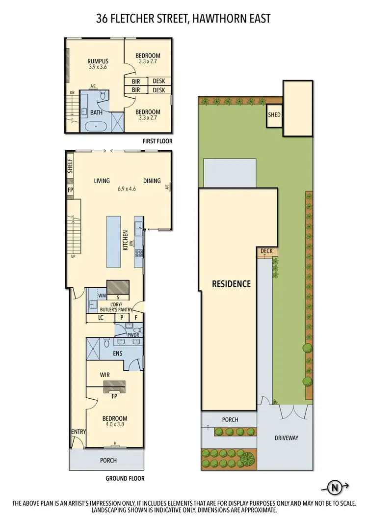Floorplan of Homely house listing, 36 Fletcher Street, Hawthorn East VIC 3123