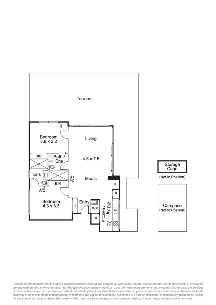 Floorplan of Homely apartment listing, 302/193 Mckinnon Road, Mckinnon VIC 3204