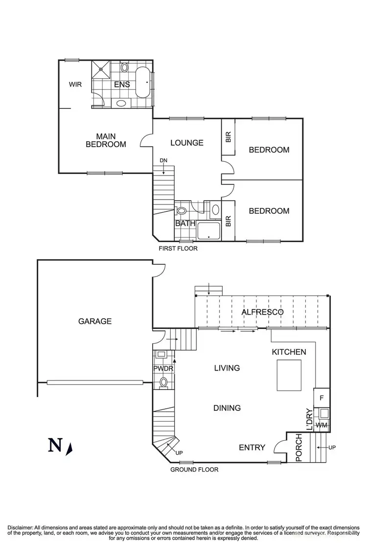 Floorplan of Homely townhouse listing, 2/12 Whalley Court, Doncaster East VIC 3109