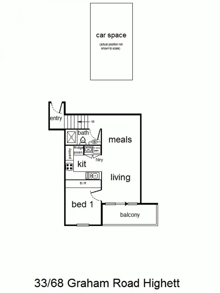 Floorplan of Homely apartment listing, 33/68-82 Graham Road, Highett VIC 3190