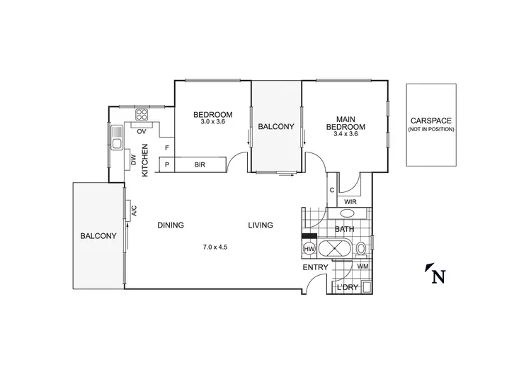 Floorplan of Homely apartment listing, 4/1 Edithvale Road, Edithvale VIC 3196
