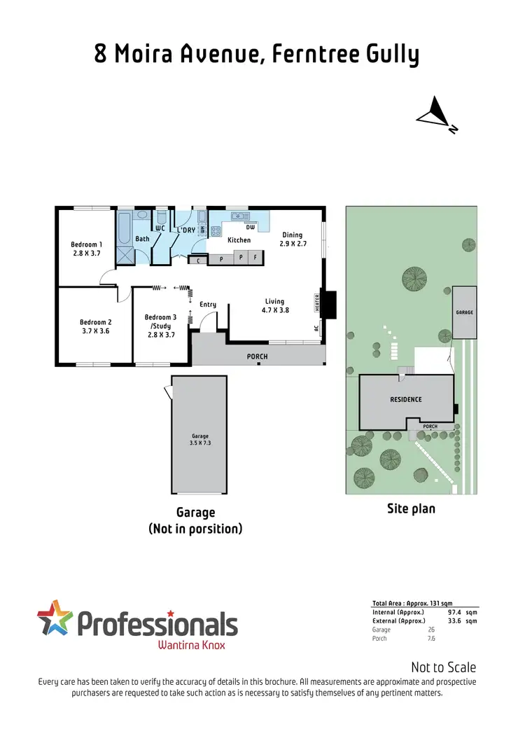 Floorplan of Homely house listing, 8 Moira Avenue, Ferntree Gully VIC 3156