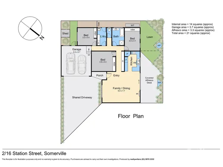 Floorplan of Homely house listing, 2/16 Station Street, Somerville VIC 3912
