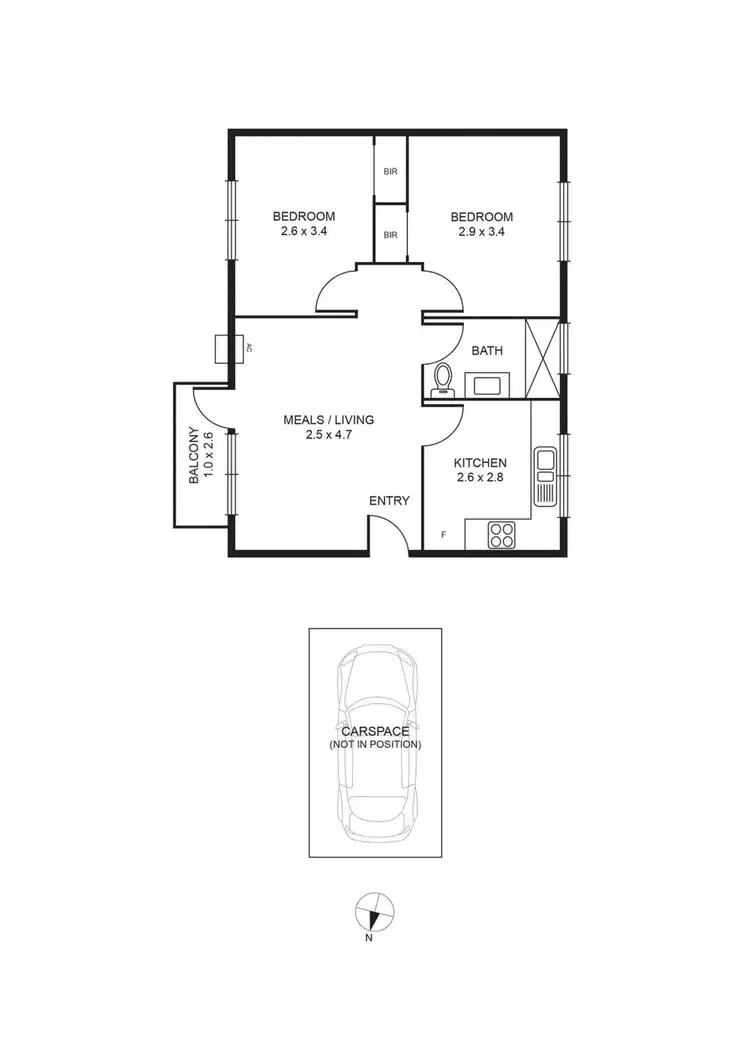 Floorplan of Homely apartment listing, 9/223-227 Bridport Street, Albert Park VIC 3206
