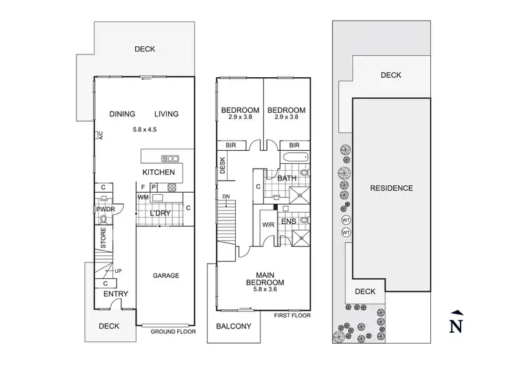 Floorplan of Homely townhouse listing, 11/9-11 Manikato Avenue, Mordialloc VIC 3195