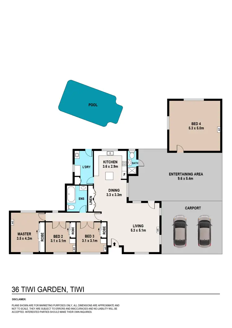Floorplan of Homely house listing, 36 Tiwi Gardens, Tiwi NT 810